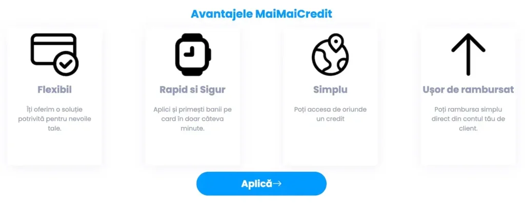 Avantajele MaiMaiCredit