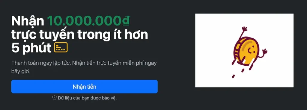 cashonline.me nhan tien