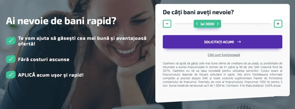 cashtero.ro calculator de împrumut