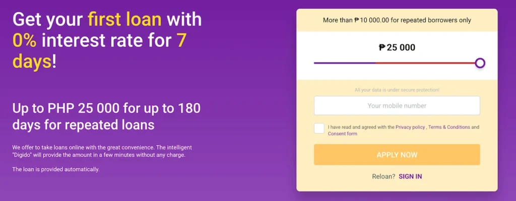 digido loan calculator