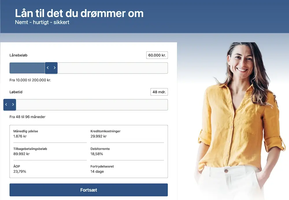 Kliklån - Lån til det du drømmer om