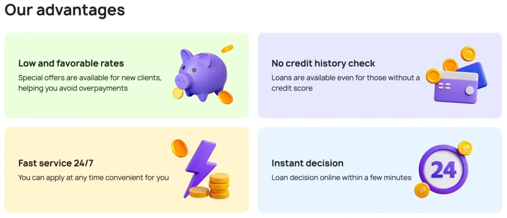 Letocredit our advantages