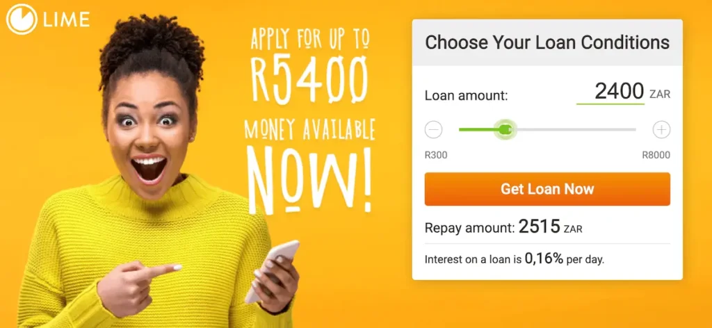 limeloans.co.za credit calculator
