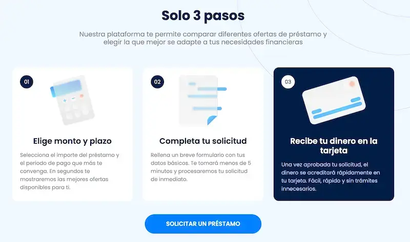 OptiCrédito - Solo 3 pasos