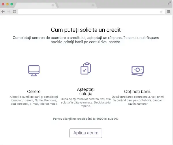 Perfectare până la 15 minute - soscredit